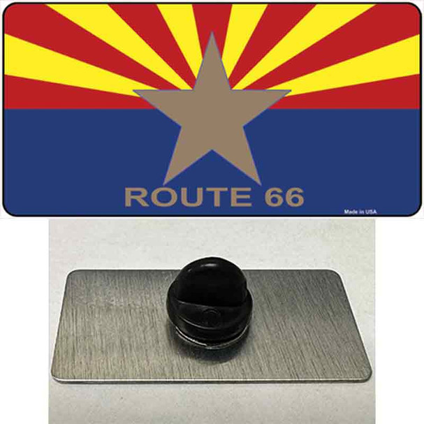 Arizona Flag with Route 66 Wholesale Novelty Metal Hat Pin