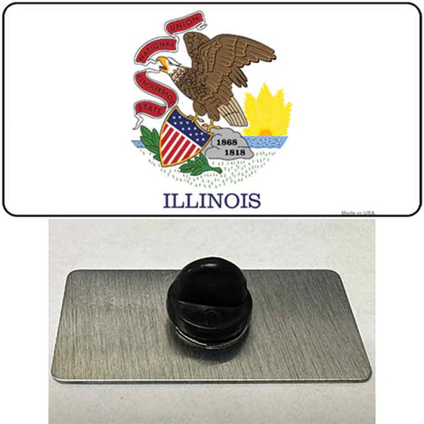 Illinois State Flag Wholesale Novelty Metal Hat Pin