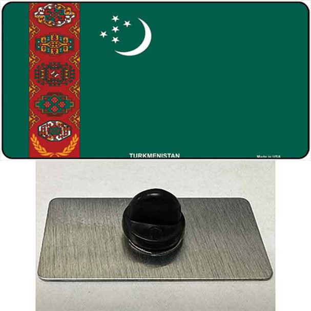 Turkmenistan Flag Wholesale Novelty Metal Hat Pin