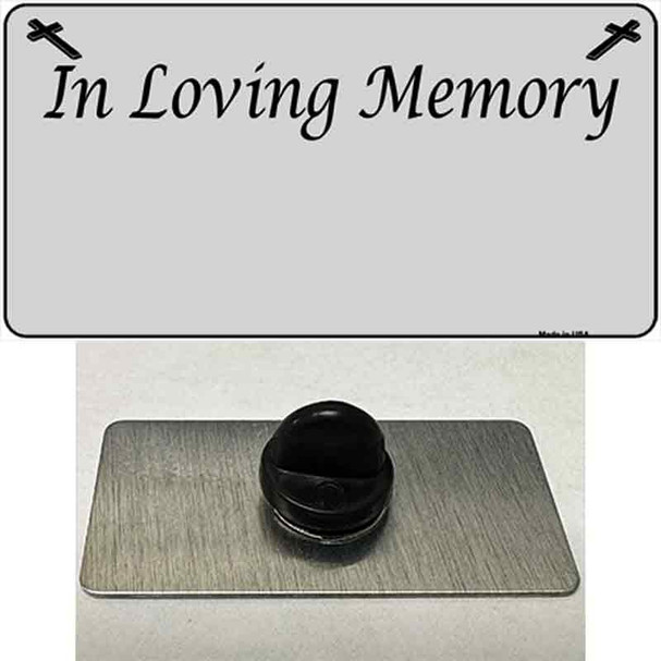 In Loving Memory Gray Wholesale Novelty Metal Hat Pin