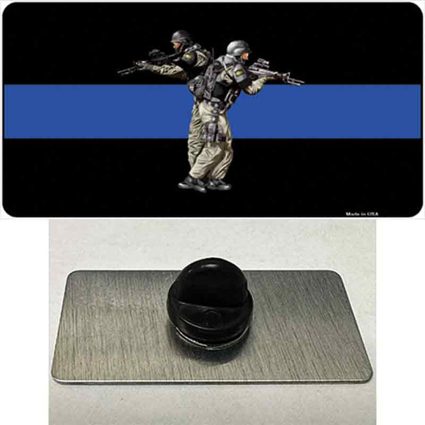 Thin Blue Line Police SWAT Wholesale Novelty Metal Hat Pin