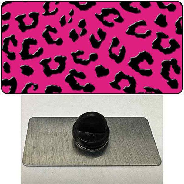 Pink Black Cheetah Wholesale Novelty Metal Hat Pin