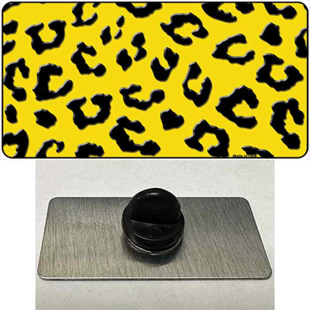 Yellow Black Cheetah Wholesale Novelty Metal Hat Pin