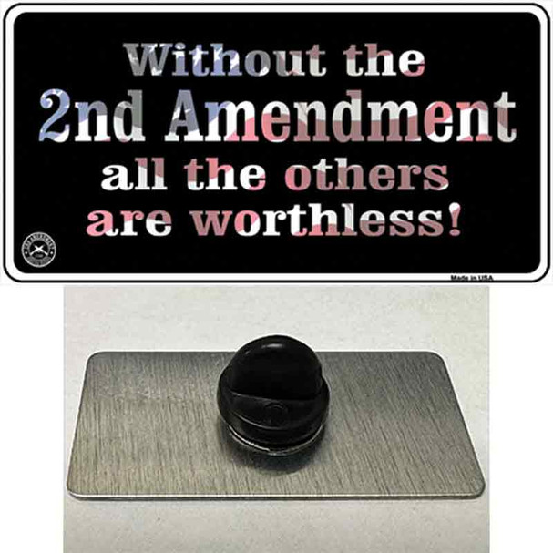 Without 2nd Amendment Wholesale Novelty Metal Hat Pin