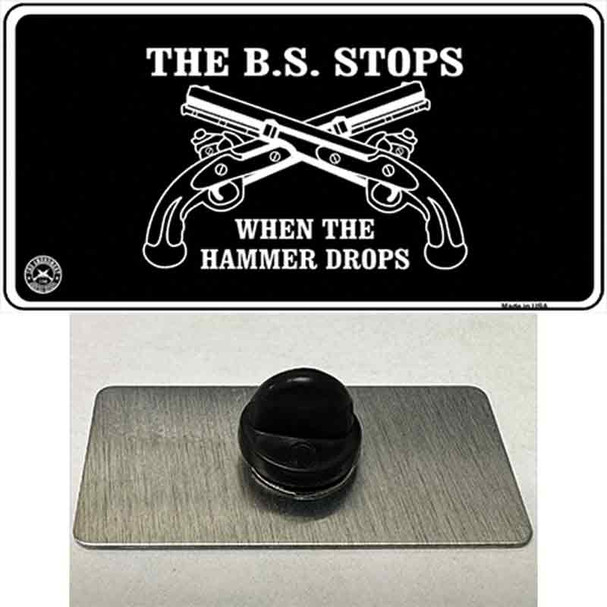 The BS Stops Wholesale Novelty Metal Hat Pin