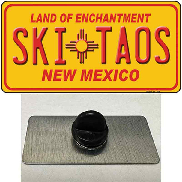 Ski Taos Yellow New Mexico Wholesale Novelty Metal Hat Pin