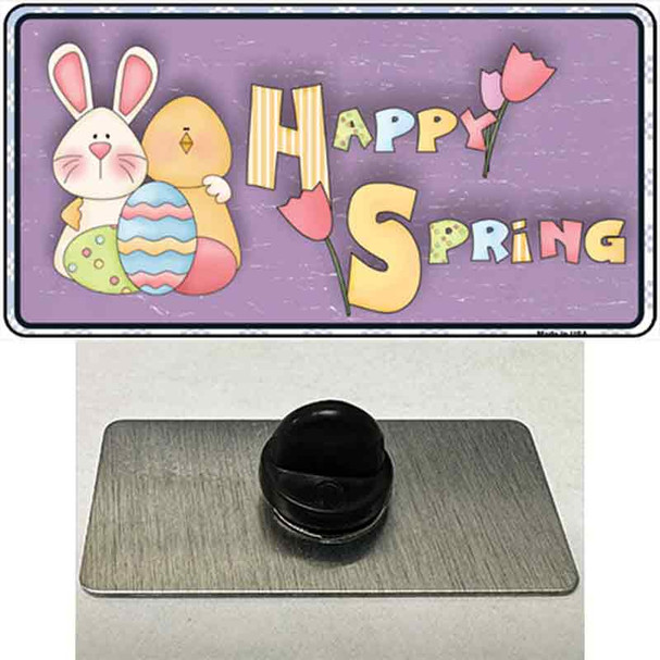 Happy Spring Purple Wholesale Novelty Metal Hat Pin