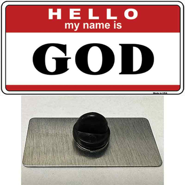 Name Is God Wholesale Novelty Metal Hat Pin