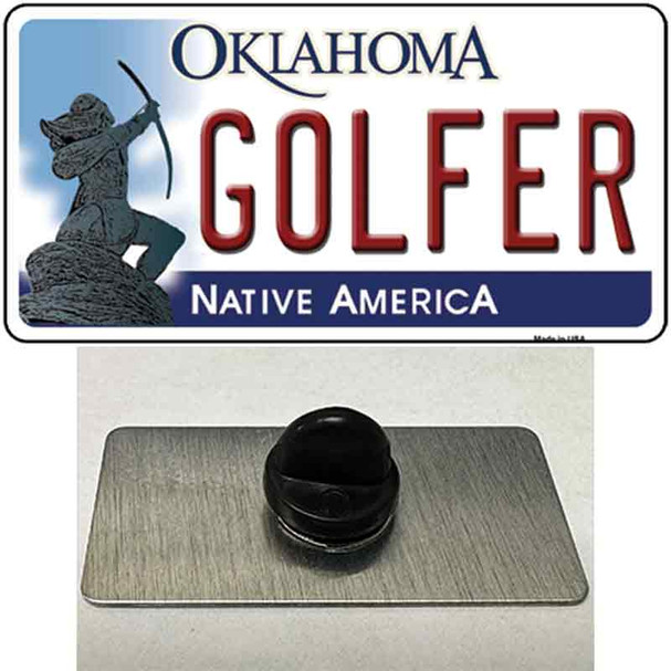 Golfer Oklahoma Wholesale Novelty Metal Hat Pin