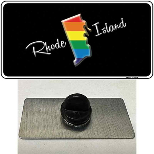 Rhode Island Rainbow Wholesale Novelty Metal Hat Pin
