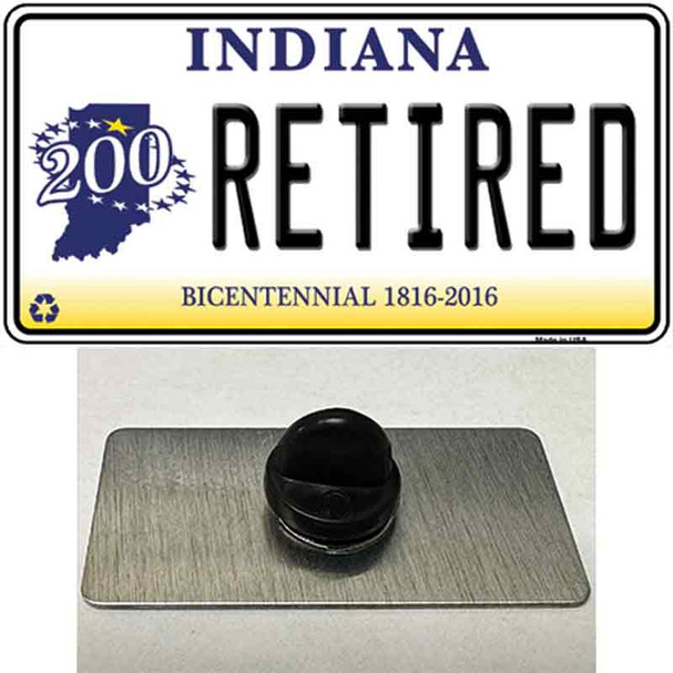 Retired Indiana Wholesale Novelty Metal Hat Pin