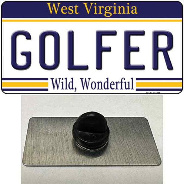 Golfer West Virginia Wholesale Novelty Metal Hat Pin