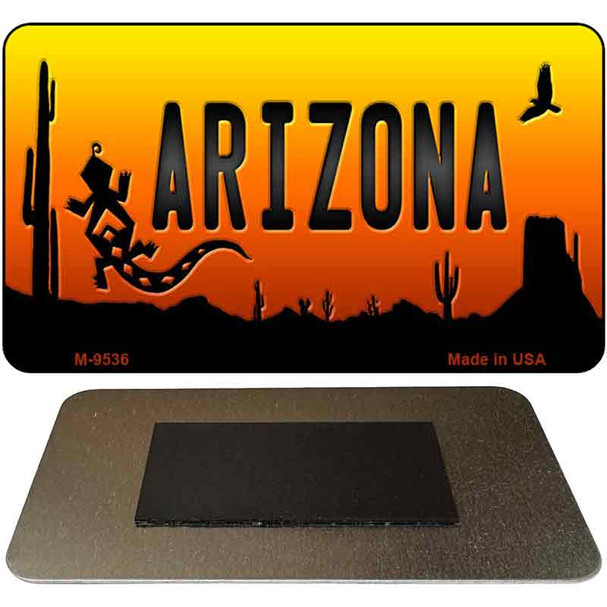 Lizard Arizona Scenic Novelty Metal Magnet M-9536