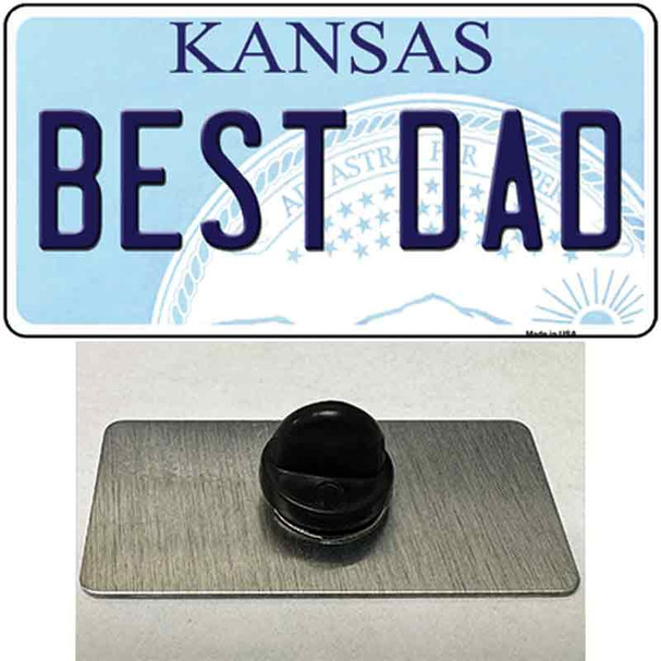 Best Dad Kansas Wholesale Novelty Metal Hat Pin