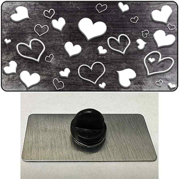 Black White Love Oil Rubbed Wholesale Novelty Metal Hat Pin