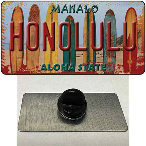 Honolulu Surfboards Hawaii State Wholesale Novelty Metal Hat Pin