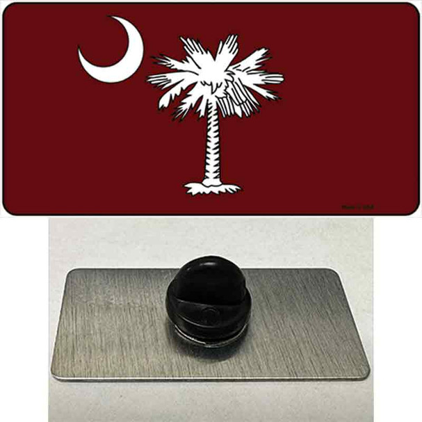 South Carolina Flag Burgundy Wholesale Novelty Metal Hat Pin