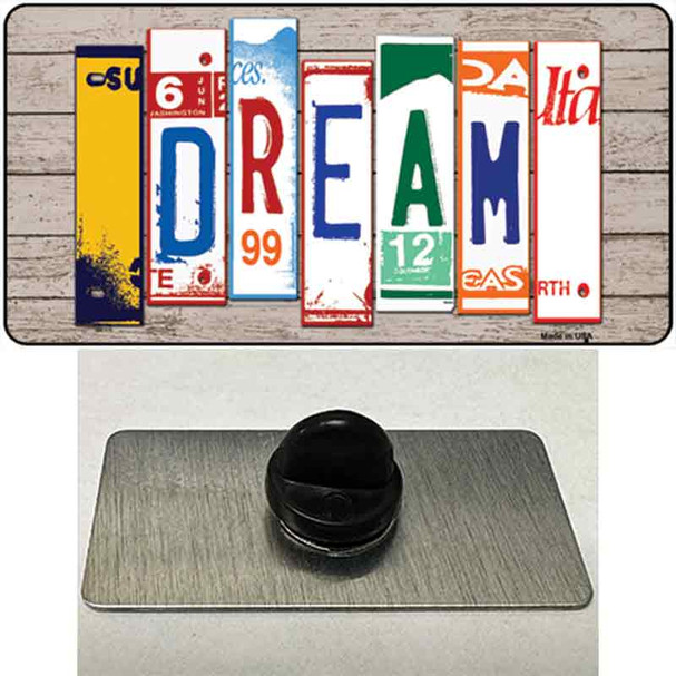 Dream Wood License Plate Art Wholesale Novelty Metal Hat Pin