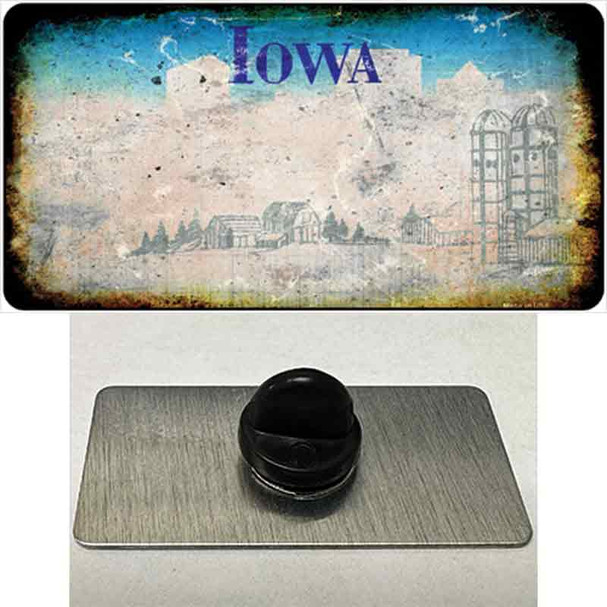 Iowa Rusty Blank Wholesale Novelty Metal Hat Pin