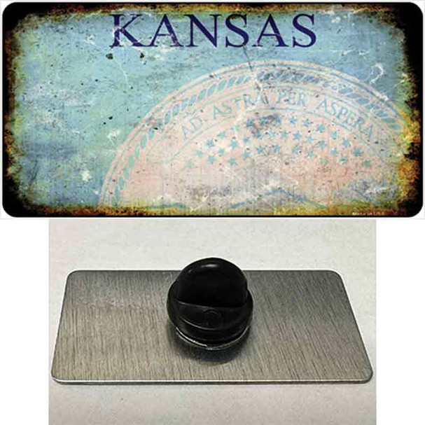 Kansas Rusty Blank Wholesale Novelty Metal Hat Pin
