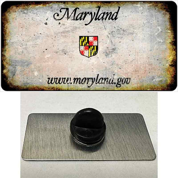 Maryland Rusty Blank Wholesale Novelty Metal Hat Pin