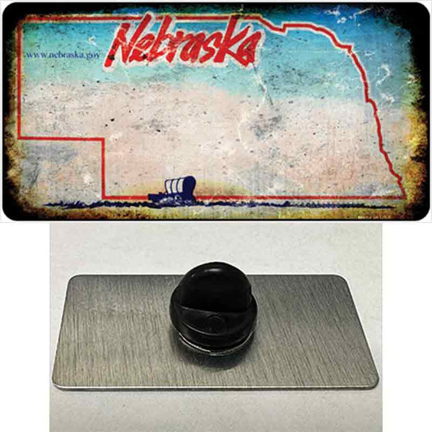 Nebraska Rusty Blank Wholesale Novelty Metal Hat Pin