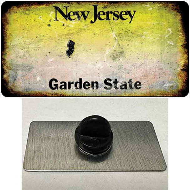 New Jersey Rusty Blank Wholesale Novelty Metal Hat Pin
