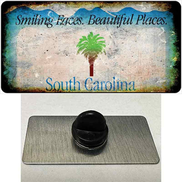 South Carolina Blue Rusty Blank Wholesale Novelty Metal Hat Pin