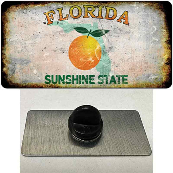 Florida Orange Rusty Blank Wholesale Novelty Metal Hat Pin