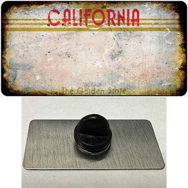 California Golden State Plate Rusty Blank Wholesale Novelty Metal Hat Pin