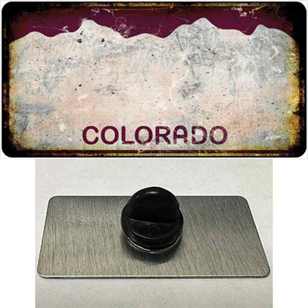 Colorado Red Rusty Blank Wholesale Novelty Metal Hat Pin
