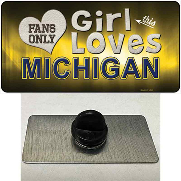 This Girl Loves Michigan Wholesale Novelty Metal Hat Pin