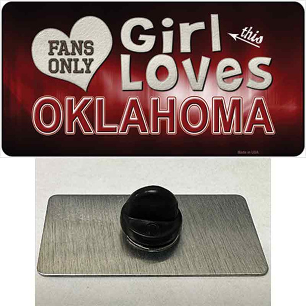 This Girl Loves Oklahoma Wholesale Novelty Metal Hat Pin