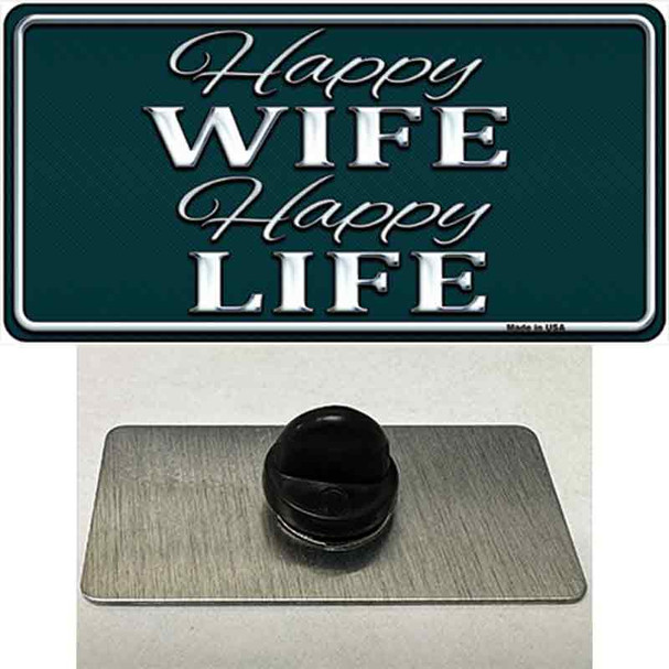 Happy Wife Happy Life Wholesale Novelty Metal Hat Pin