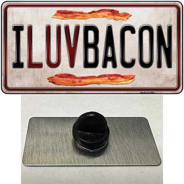 I Luv Bacon Wholesale Novelty Metal Hat Pin