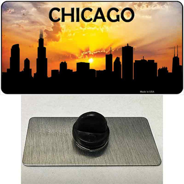 Chicago Silhouette Wholesale Novelty Metal Hat Pin