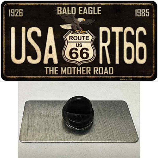 Bald Eagle Route 66 Wholesale Novelty Metal Hat Pin