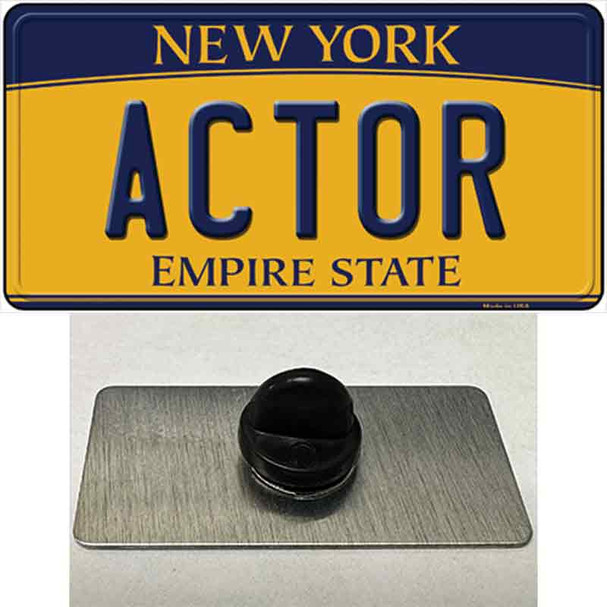 Actor New York Wholesale Novelty Metal Hat Pin