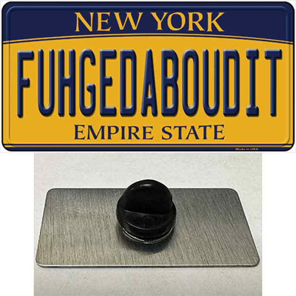Fuhgedaboudit New York Wholesale Novelty Metal Hat Pin