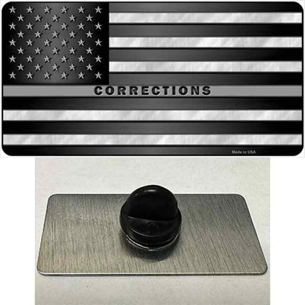 American Flag Corrections Wholesale Novelty Metal Hat Pin