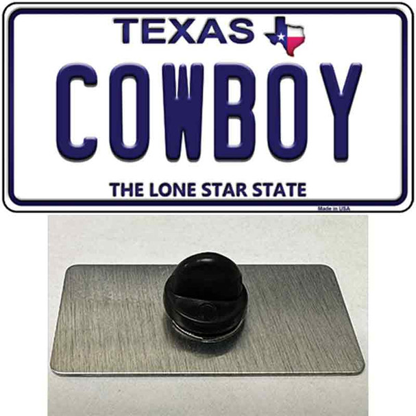 Cowboy Texas White Wholesale Novelty Metal Hat Pin