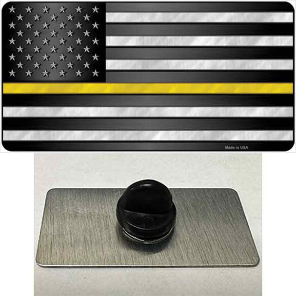 American Flag Thin Yellow Line Wholesale Novelty Metal Hat Pin