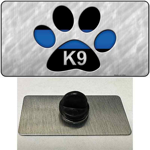 Thin Blue Line Paw K-9 Wholesale Novelty Metal Hat Pin