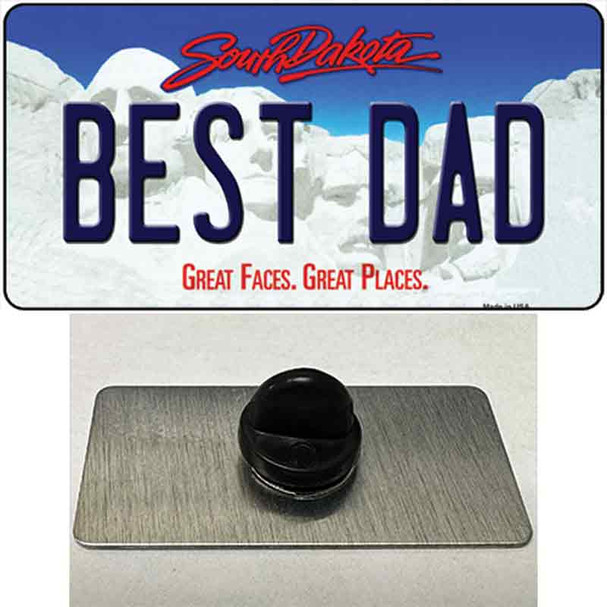 Best Dad South Dakota Wholesale Novelty Metal Hat Pin