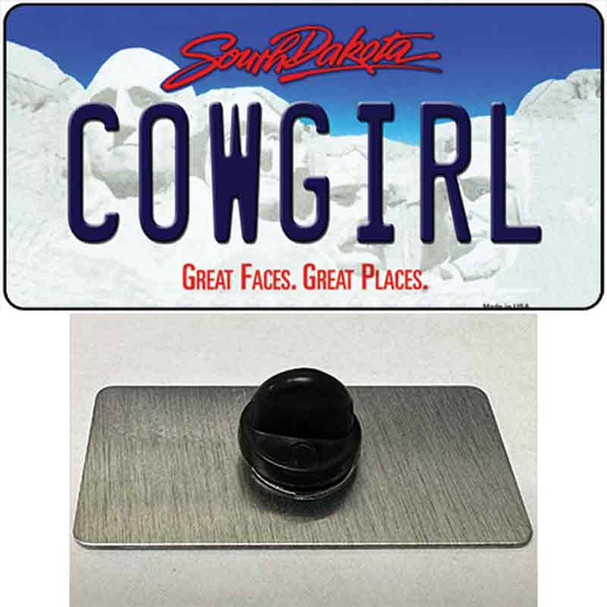 Cowgirl South Dakota Wholesale Novelty Metal Hat Pin