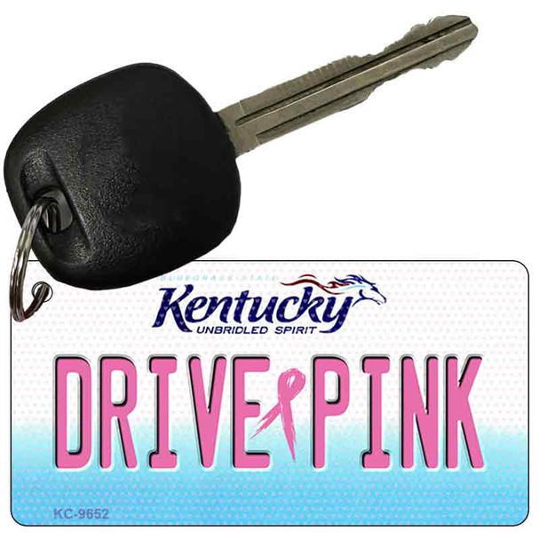 Drive Pink Kentucky Novelty Aluminum Key Chain KC-9652