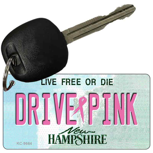 Drive Pink New Hampshire Novelty Aluminum Key Chain KC-9664