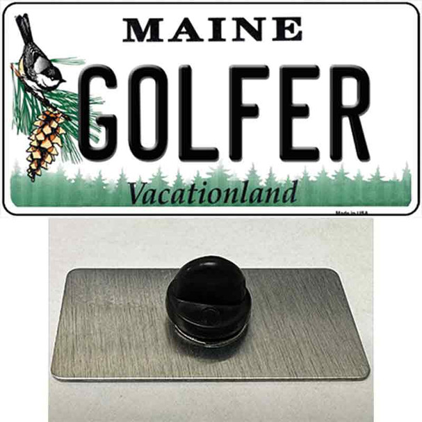 Golfer Maine Wholesale Novelty Metal Hat Pin