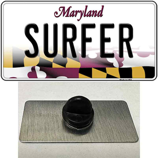 Surfer Maryland Wholesale Novelty Metal Hat Pin