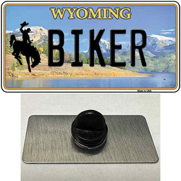 Biker Wyoming Wholesale Novelty Metal Hat Pin